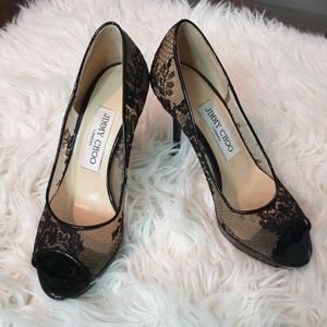 Jimmy choos 34.5 lacey Luna peeptoes